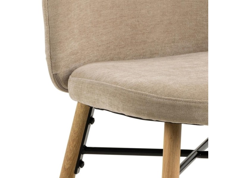 Krzesło Sophia beżowe/ dąb Danny 3 - ACTONA